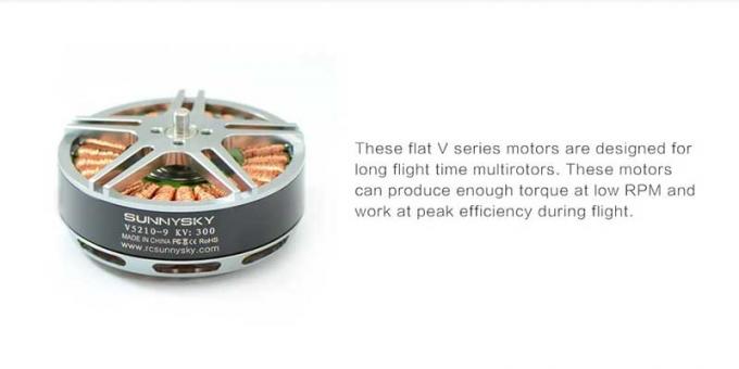Aerial Heavy Lift Drone Motors 300KV High Efficiency Brushless Motor 1