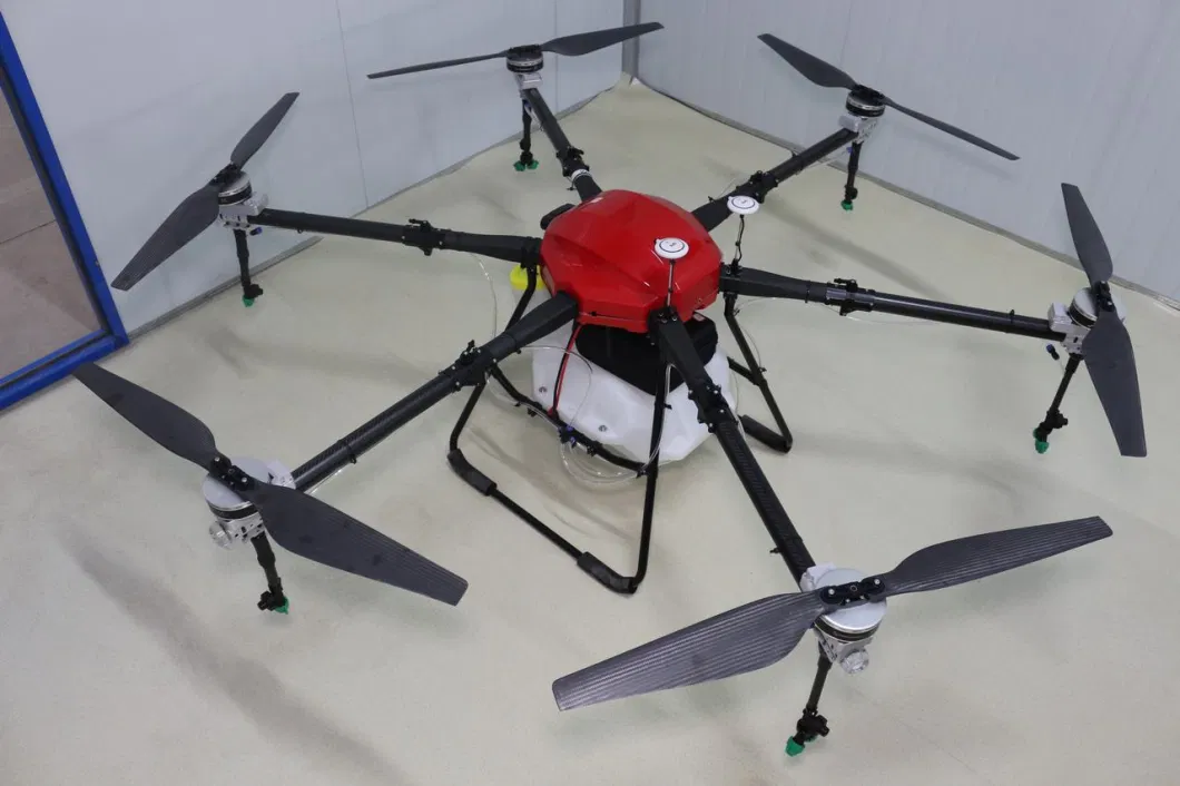 Blue Carbon Fiber Drone Frame 1648mm Rack Wheelbase 17L Pill Capacity 0