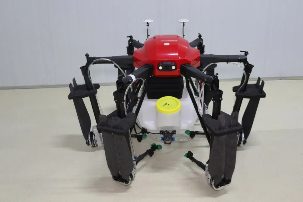 Blue Carbon Fiber Drone Frame 1648mm Rack Wheelbase 17L Pill Capacity 3