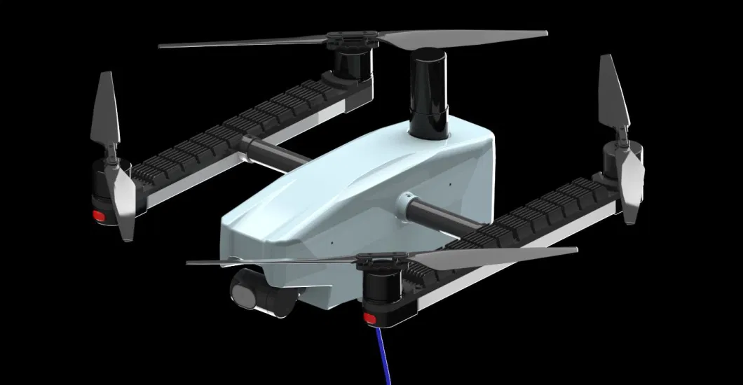 Lighting MYUAV Drone by Tether Cable Supply Power Continuously 24 Hours for Emergency Lighting 3