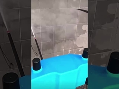 The MYUAV drone cleans the exterior walls