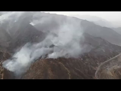 MYUAV tethered droneDrone forest fire fighting video