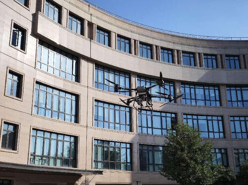 Latest company news about MYUAV FC30S Lighting shouting searchlight integrated mounting applications for integrated city management