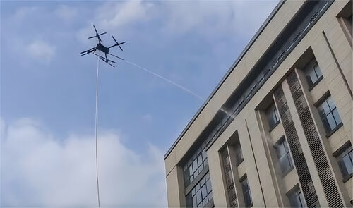 Latest company news about [Tethered drones or regular drones?] How do tethered drones stand out in firefighting?