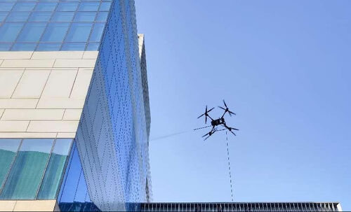 Latest company news about Analyze the different working modes of MYUAV FC30X dual-tethered high-altitude cleaning drone and manual