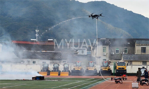 Latest company news about MYUAV FC Dual Tethered Firefighting Drone: Aerial Guardian of High-Rise Fires