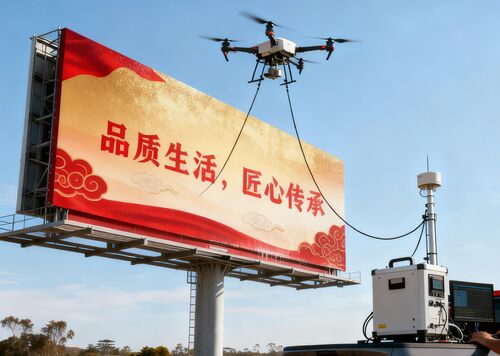 Latest company news about Low Efficiency in Outdoor Advertising Cleaning? MYUAV's Dual-Tethered System Offer a New Solution!