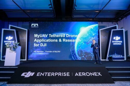 Latest company news about Shining at DJI ME Partners Summit 2026: MYUAV’s Dual-Layered Tethered Drone Solutions Take the Global Stage