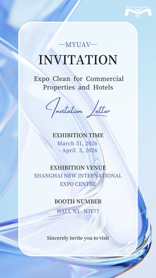 Latest company news about MYUAV Unveils New Drone Cleaning Solutions at the 2026 Shanghai International Cleaning Exhibition