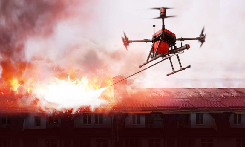 Innovative firefighting weapon: multi-function payloads drone helps ...